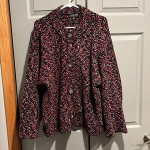 Jones New York 2x plus very heavy cardigan sweater coat jacket